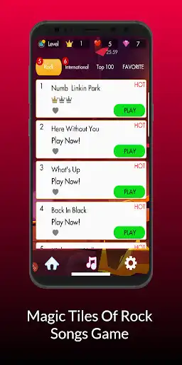 Play Piano Tiles Of Rock Songs Game as an online game Piano Tiles Of Rock Songs Game with UptoPlay