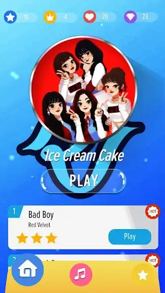 Žaiskite Piano Tiles: Red Velvet Kpop ir mėgaukitės Piano Tiles: Red Velvet Kpop su UptoPlay