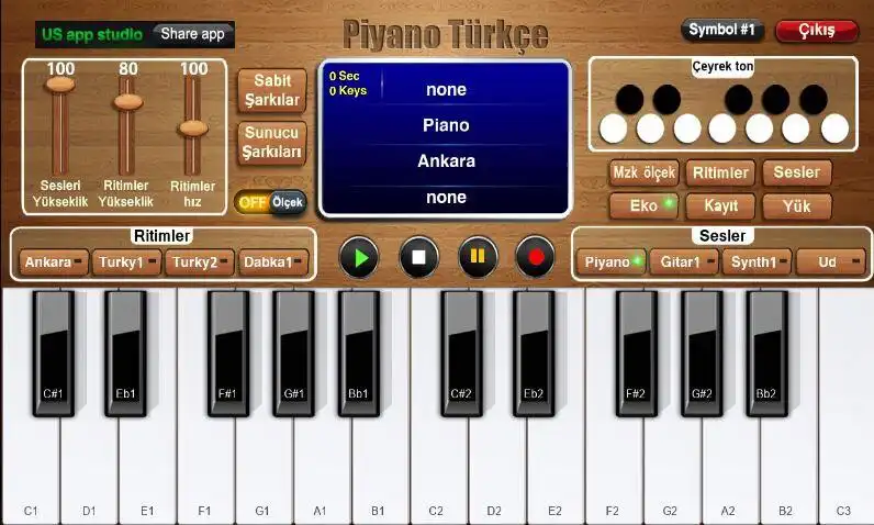 Play Piano Turkish  and enjoy Piano Turkish with UptoPlay