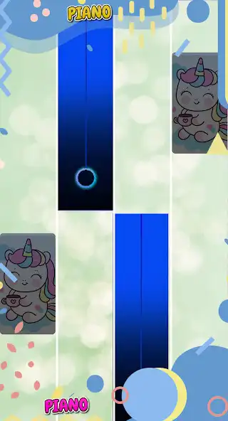 Play Piano Unicorne Tiles Game as an online game Piano Unicorne Tiles Game with UptoPlay