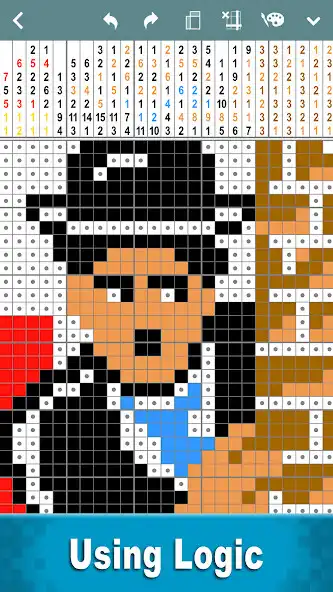 Play Pic-a-Pix: Nonogram Color as an online game Pic-a-Pix: Nonogram Color with UptoPlay