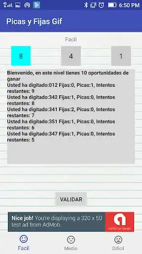 Play Picas y Fijas Gif as an online game Picas y Fijas Gif with UptoPlay
