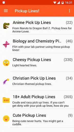 Play Pickup Lines - Flirt Messages as an online game Pickup Lines - Flirt Messages with UptoPlay