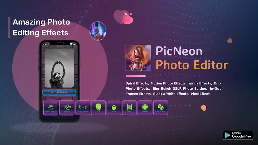 Play PicNeon - Neon Photo Editor  and enjoy PicNeon - Neon Photo Editor with UptoPlay