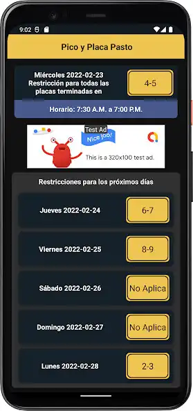 Play Pico y Placa Pasto - Ipiales as an online game Pico y Placa Pasto - Ipiales with UptoPlay