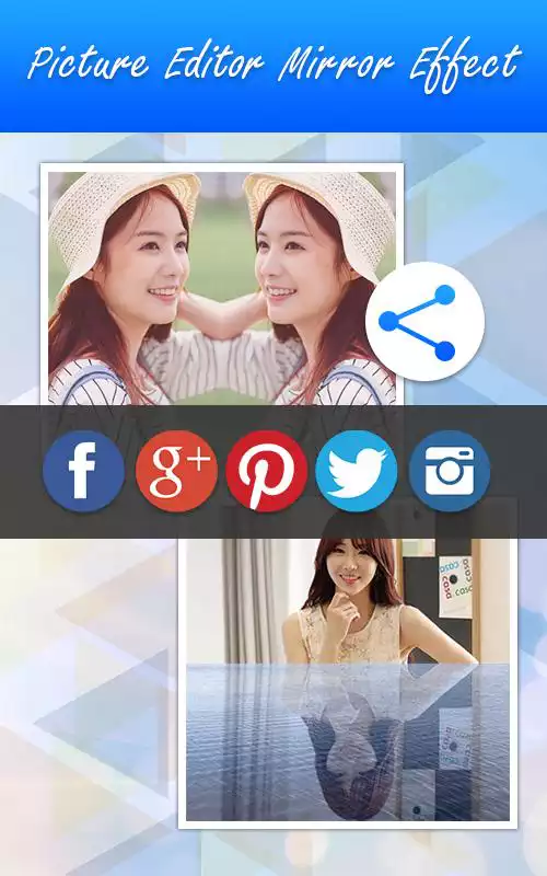 Play picture editor mirror effect