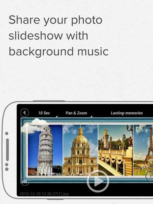 Play Picture Slide show - CameraAce