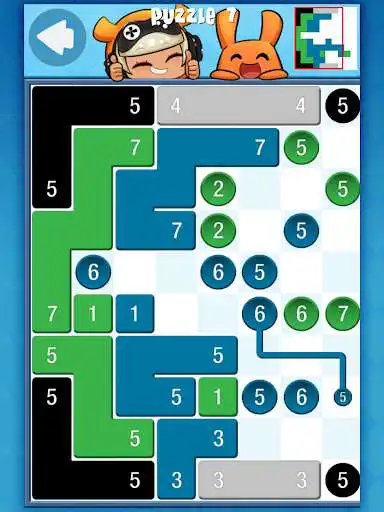 Play Piczle Lines Jr. Blue as an online game Piczle Lines Jr. Blue with UptoPlay