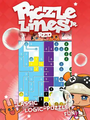 Play Piczle Lines Jr. Red  and enjoy Piczle Lines Jr. Red with UptoPlay