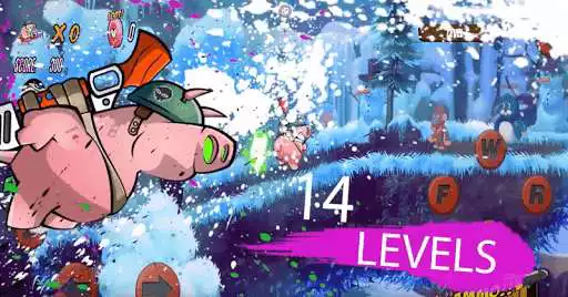 Play Piggy Soldier Super Adventure as an online game Piggy Soldier Super Adventure with UptoPlay