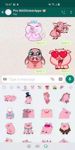 Play Pigs Stickers Packs: WAStickerApps  and enjoy Pigs Stickers Packs: WAStickerApps with UptoPlay