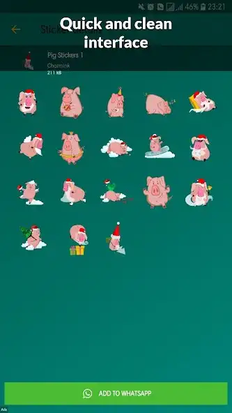 Play Pig Stickers WAStickerApps as an online game Pig Stickers WAStickerApps with UptoPlay