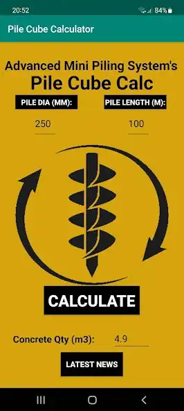 Play Pile Concrete Calculator  and enjoy Pile Concrete Calculator with UptoPlay