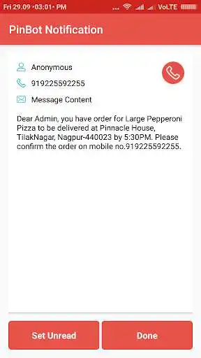 Play PinBot Notification
