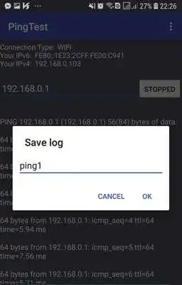 Play Ping Test