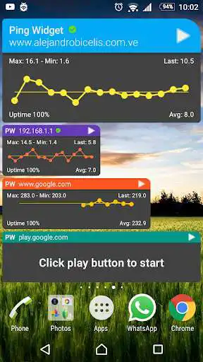 Play Ping Widget as an online game Ping Widget with UptoPlay