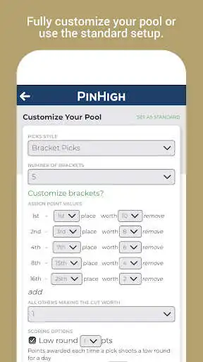 Play PinHigh - Fantasy Golf as an online game PinHigh - Fantasy Golf with UptoPlay