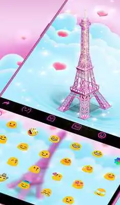 Play Pink 3D Paris Eiffel Tower