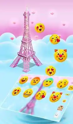 Play Pink 3D Paris Eiffel Tower