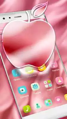 Play Pink Apple Bubble X Phone Theme