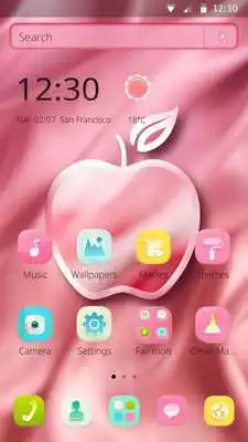 Play Pink Apple Bubble X Phone Theme