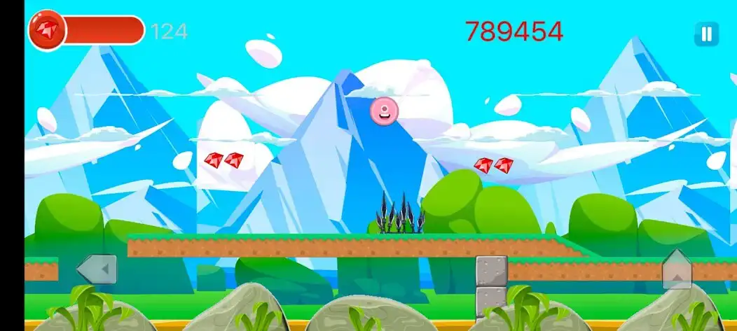 Play Pink Ball Adventures as an online game Pink Ball Adventures with UptoPlay