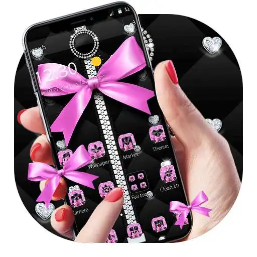 Free play online Pink Black Minny Bowknot Theme APK Free play online Pink Black Minny Bowknot Theme APK
