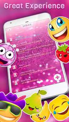 Play Pink Bling SMS Theme