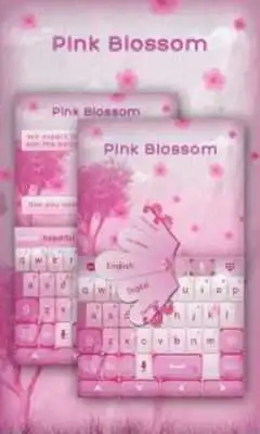 Play Pink Blossom GO Keyboard Theme