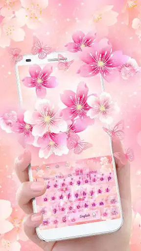 Play APK Pink Blossom Keyboard  and enjoy Pink Blossom Keyboard with UptoPlay keyboard.theme.blossom.pink.flowers