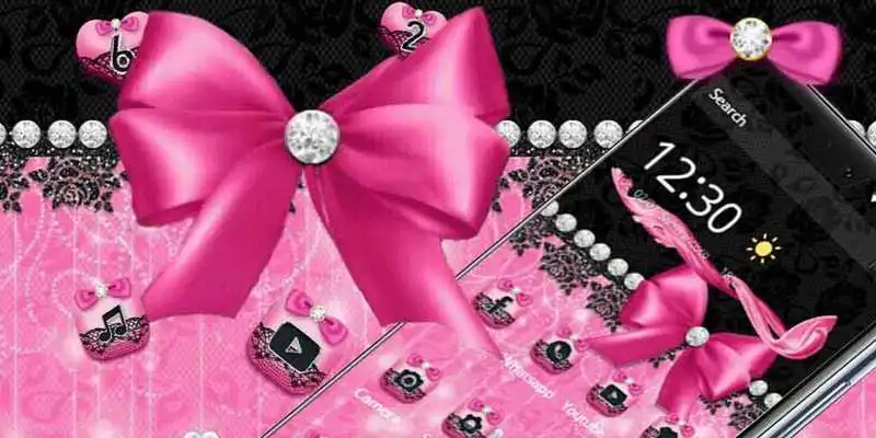 Play Pink Bow Diamond Glitter Theme