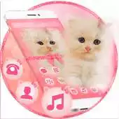Free play online Pink Bowknot Cute Downy Cat Theme APK Free play online Pink Bowknot Cute Downy Cat Theme APK