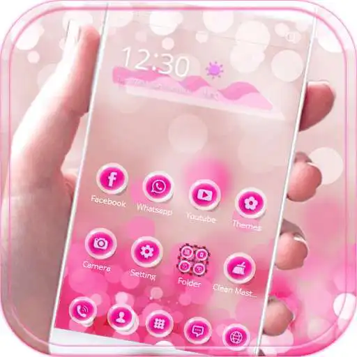 Free play online Pink bubble theme APK