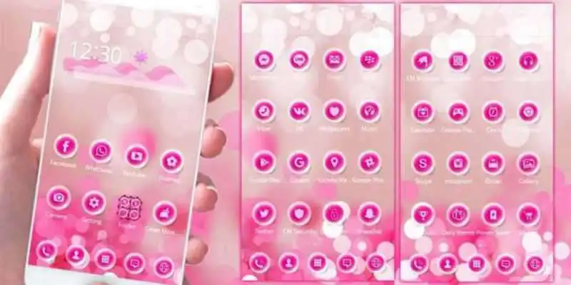 Play Pink bubble theme Play Pink bubble theme