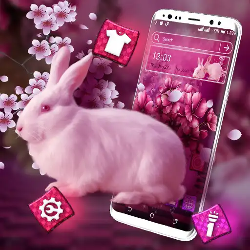 Play Pink Bunny Launcher Theme APK