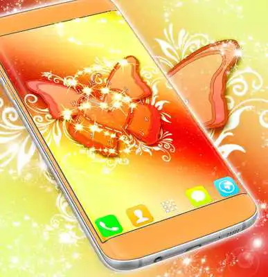 Play Pink Butterfly Clock