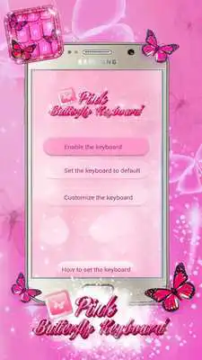 Play Pink Butterfly Keyboard Theme