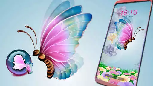 Play Pink Butterfly Launcher Theme as an online game Pink Butterfly Launcher Theme with UptoPlay