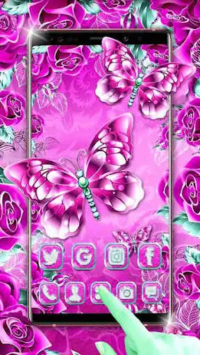 Play Pink Butterfly Wallpaper HD  and enjoy Pink Butterfly Wallpaper HD with UptoPlay