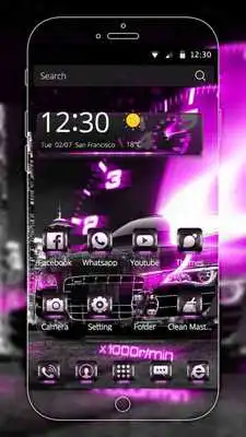 Play Pink Car Speedometer