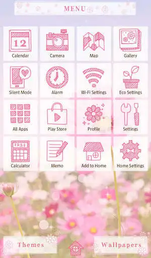Play Pink Cosmos  Flower Theme