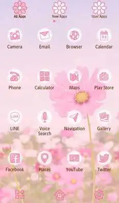 Play Pink Cosmos  Flower Theme