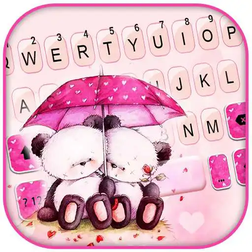 Play Pink Couple Bear Keyboard Background APK Play Pink Couple Bear Keyboard Background APK