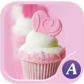 Free play online Pink cupcake theme-abclauncher APK