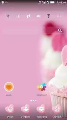 Play Pink cupcake theme-abclauncher Play Pink cupcake theme-abclauncher