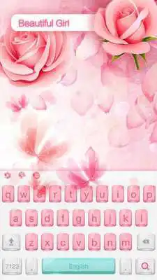 Play Pink cute keyboard Theme -free