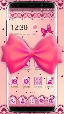 Play Pink Cute Love Bow Theme