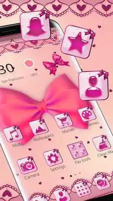 Play Pink Cute Love Bow Theme