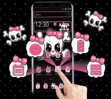 Play Pink Cute Skull Theme