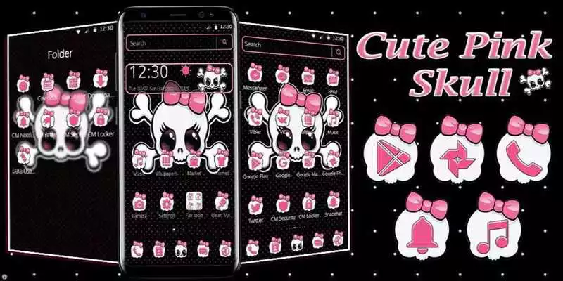 Play Pink Cute Skull Theme